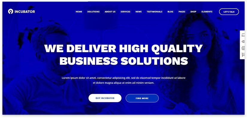 Template for business incubator