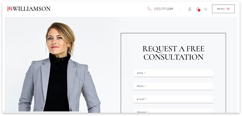 WordPress personal website template
